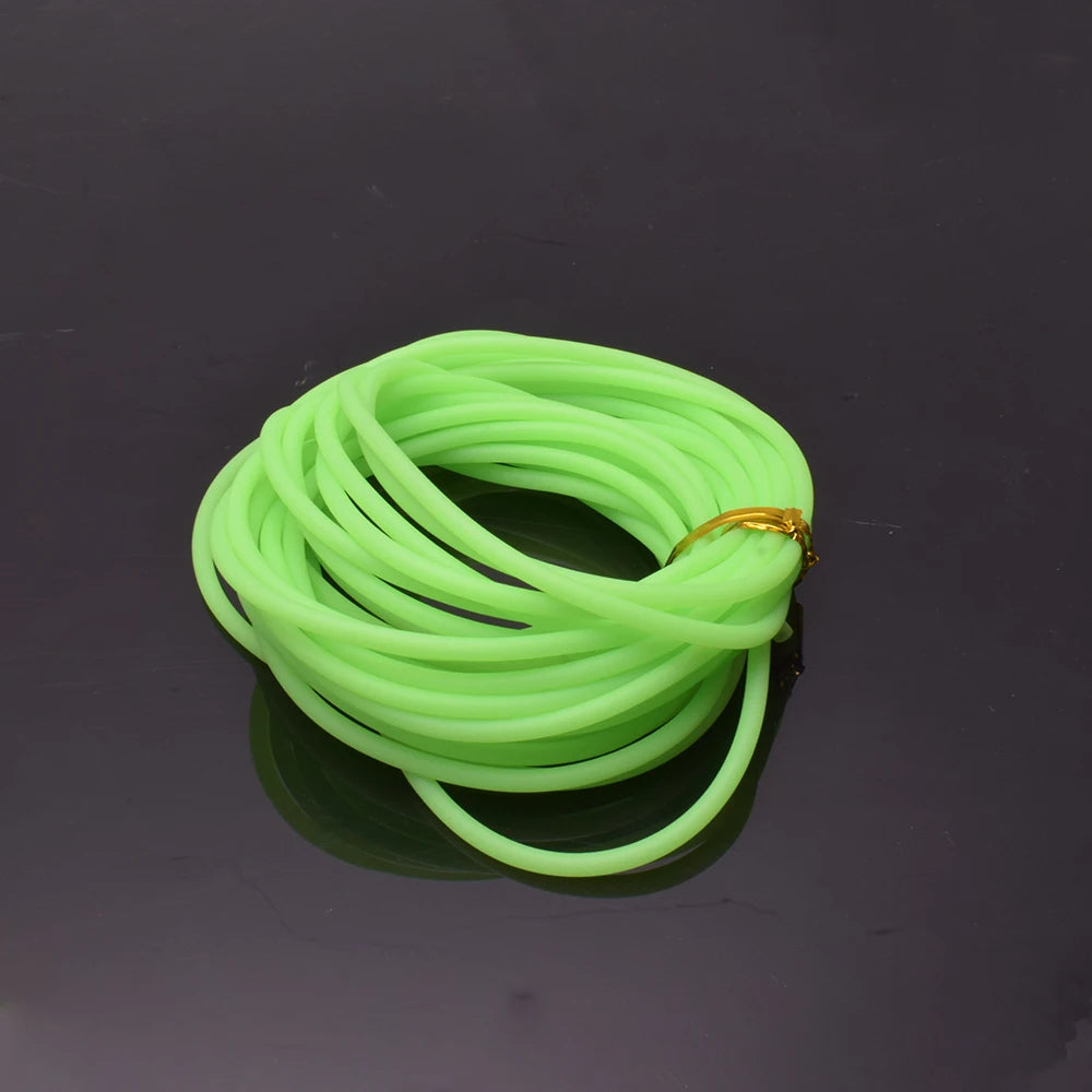 1 meter length/bag of various sizes of 6cm-9cm outer diameter luminous tubes, anti bite fishing line tubes, silicone hoses