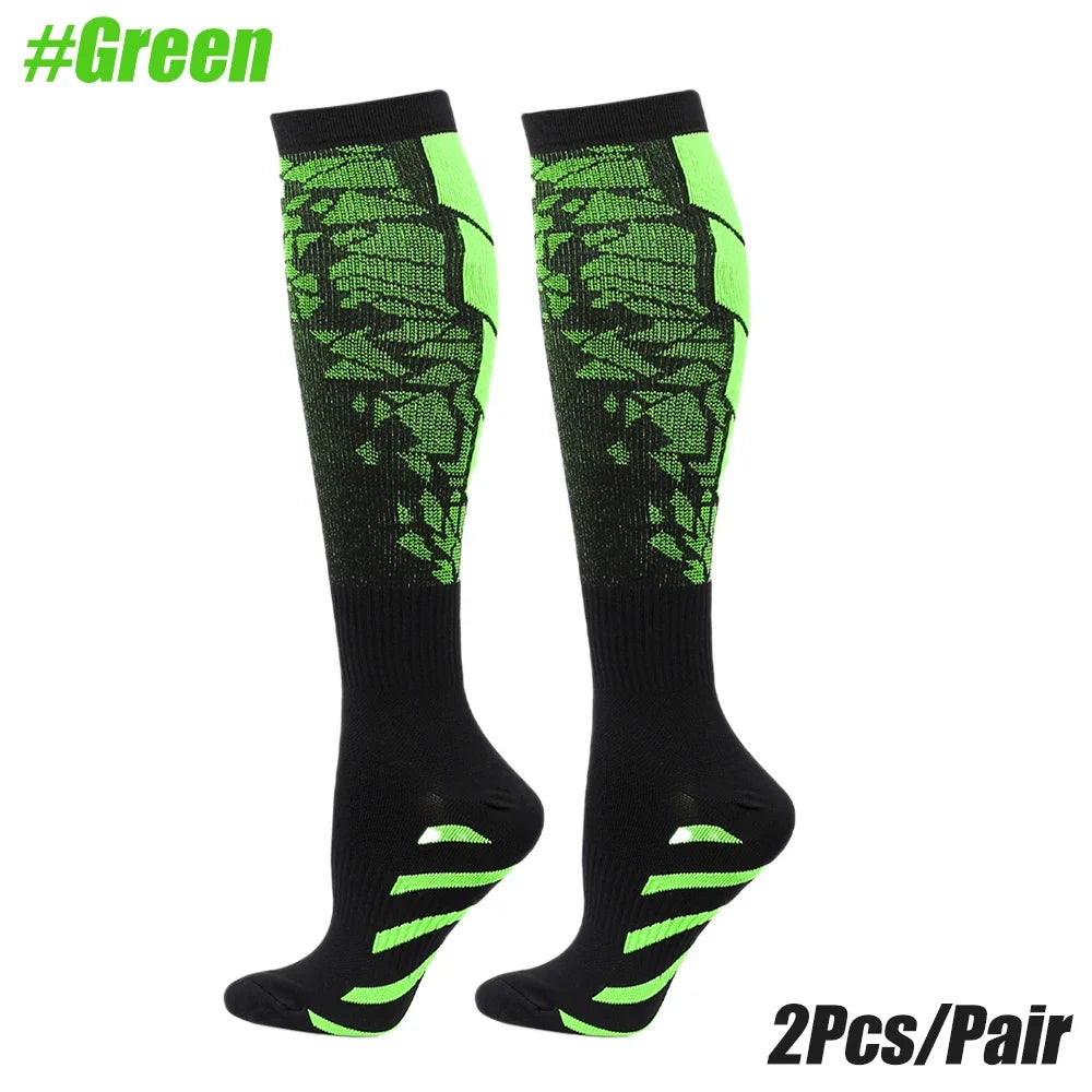 1 Pair Sports Compression Socks for Women and Men - Calf Support Socks