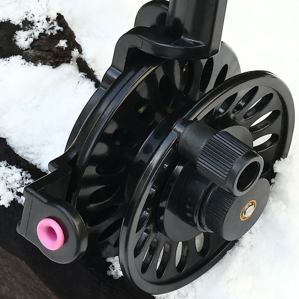 Fly Fishing Reel ABS Lightweight Ice Fishing Reel Fishing Wheel for Trout Pike Winter Fishing Accessories