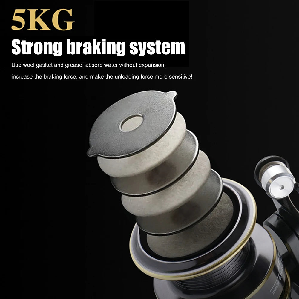 Mini Fishing Reel ZP 500/800 Series Small Fishing Reel Gear Ratio 5.2:1 Powerful Spinning Fishing Reels 13BB for Carp Fishing