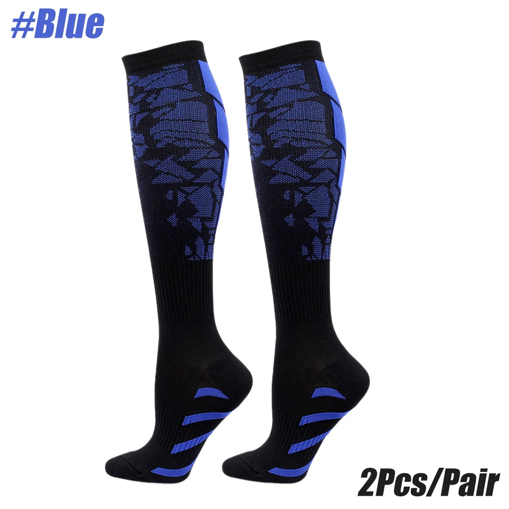 1 Pair Sports Compression Socks for Women and Men - Calf Support Socks