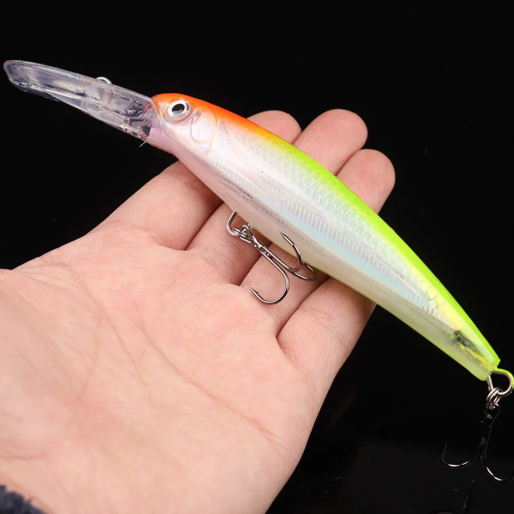 6-Pack 6.7-Inch Big Sea Fishing Minnow Crankbaits (1.09 oz)