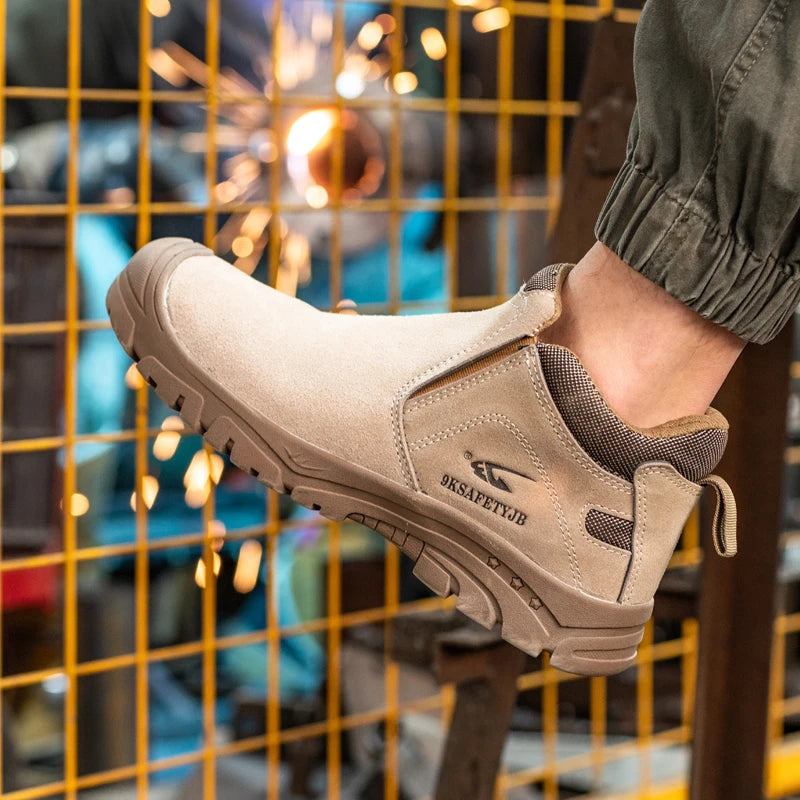 Composite Toe Light Weight Safety Shoes Comfortable Soft Work Sneakers Wear-resisting Anti-Puncture Low Top