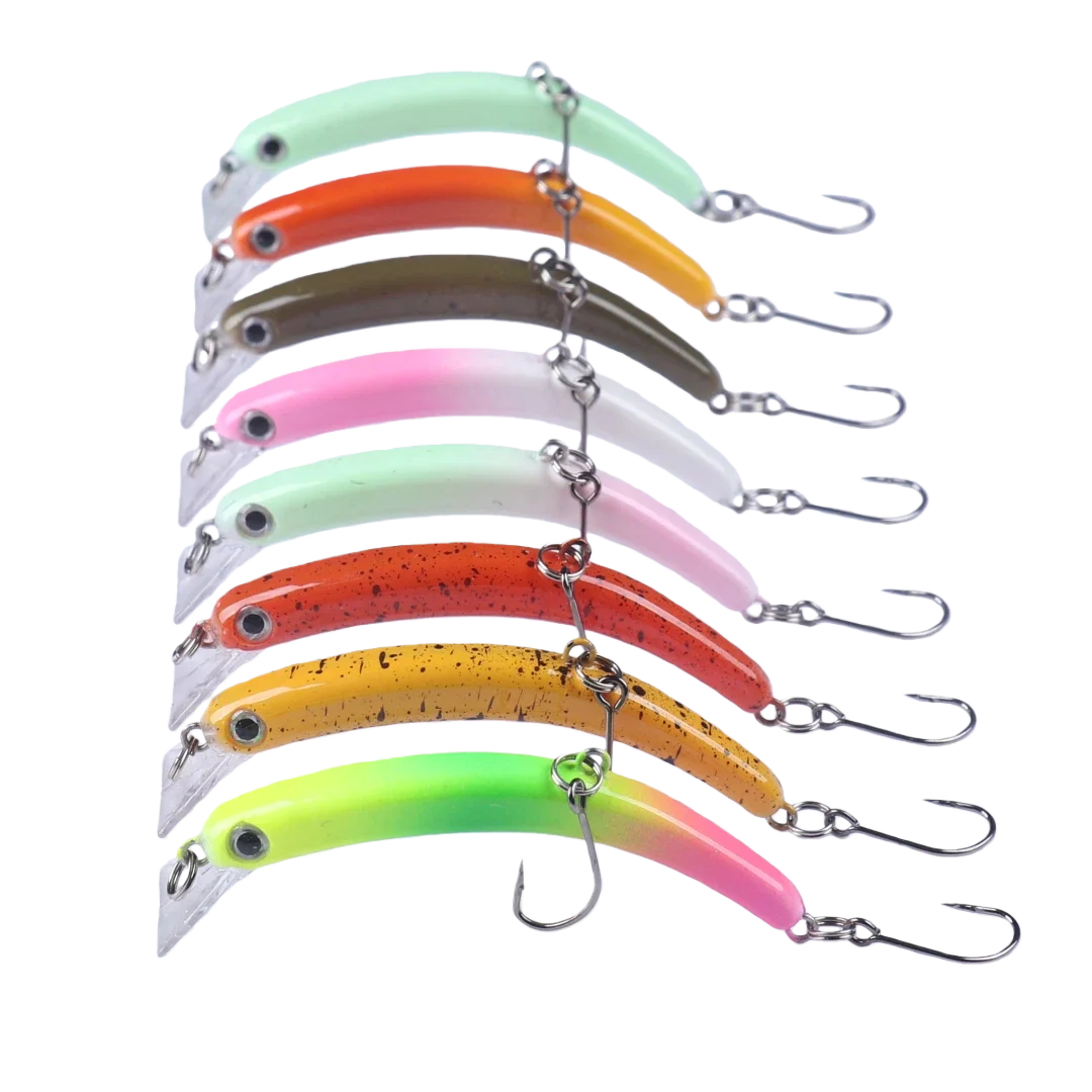 8-Piece Mini Crankbait Fishing Lure Kit for Bass, Trout & Pike