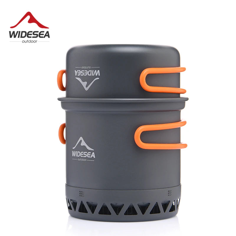 Widesea Anodized Aluminum Camping Cookware & Kettle Set