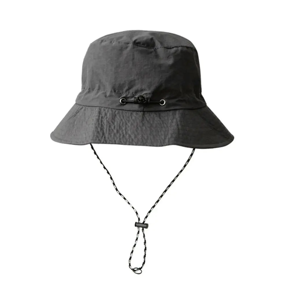Summer Sun Protection Waterproof Bucket Hat Camping Hiking Cap With Storage Bag