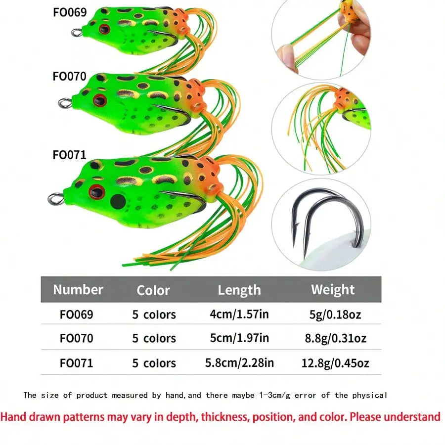Topwater Hollow Body Frog Lure