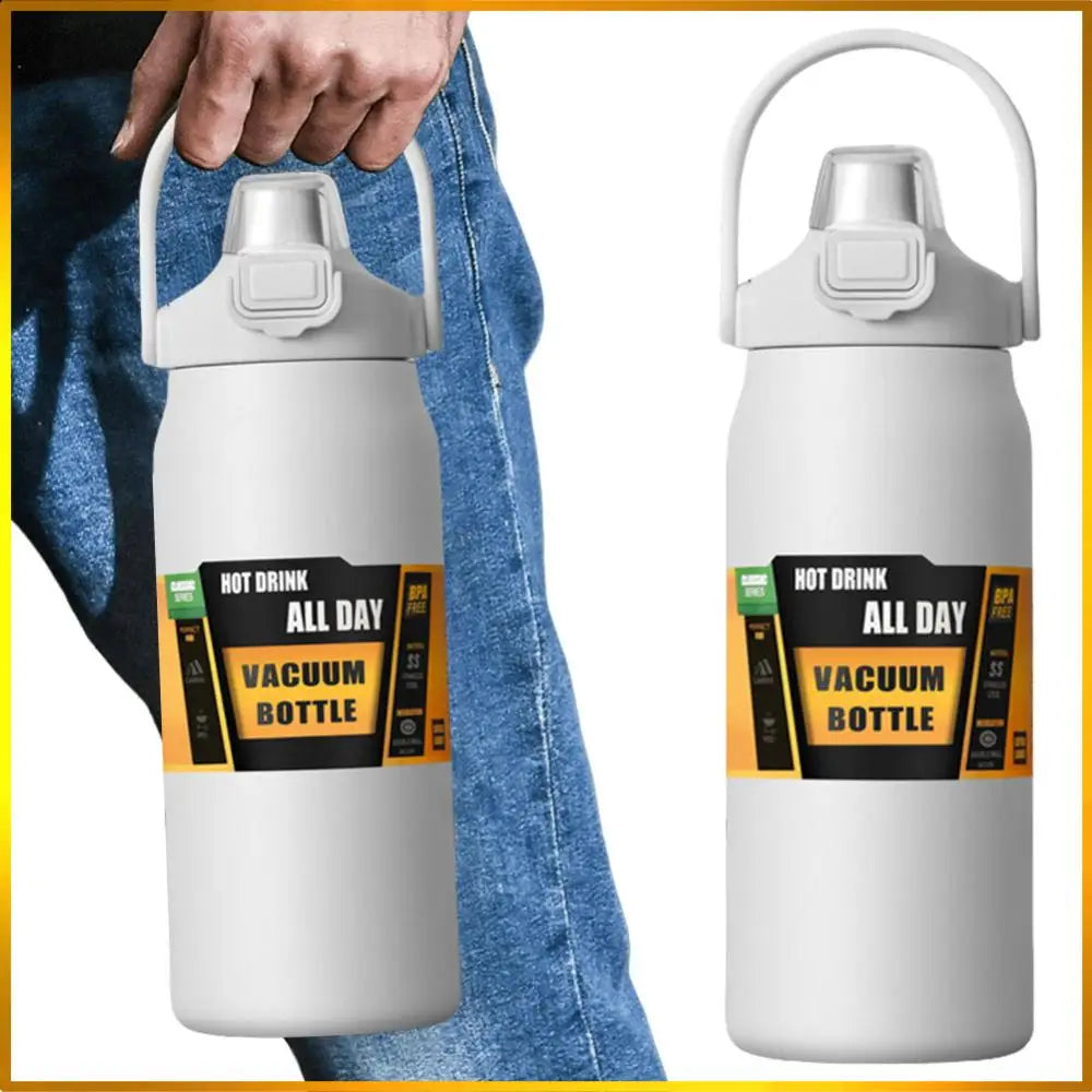 1200ml Insulated Bottle Stainless Steel Thermal Water Cup BPA Free