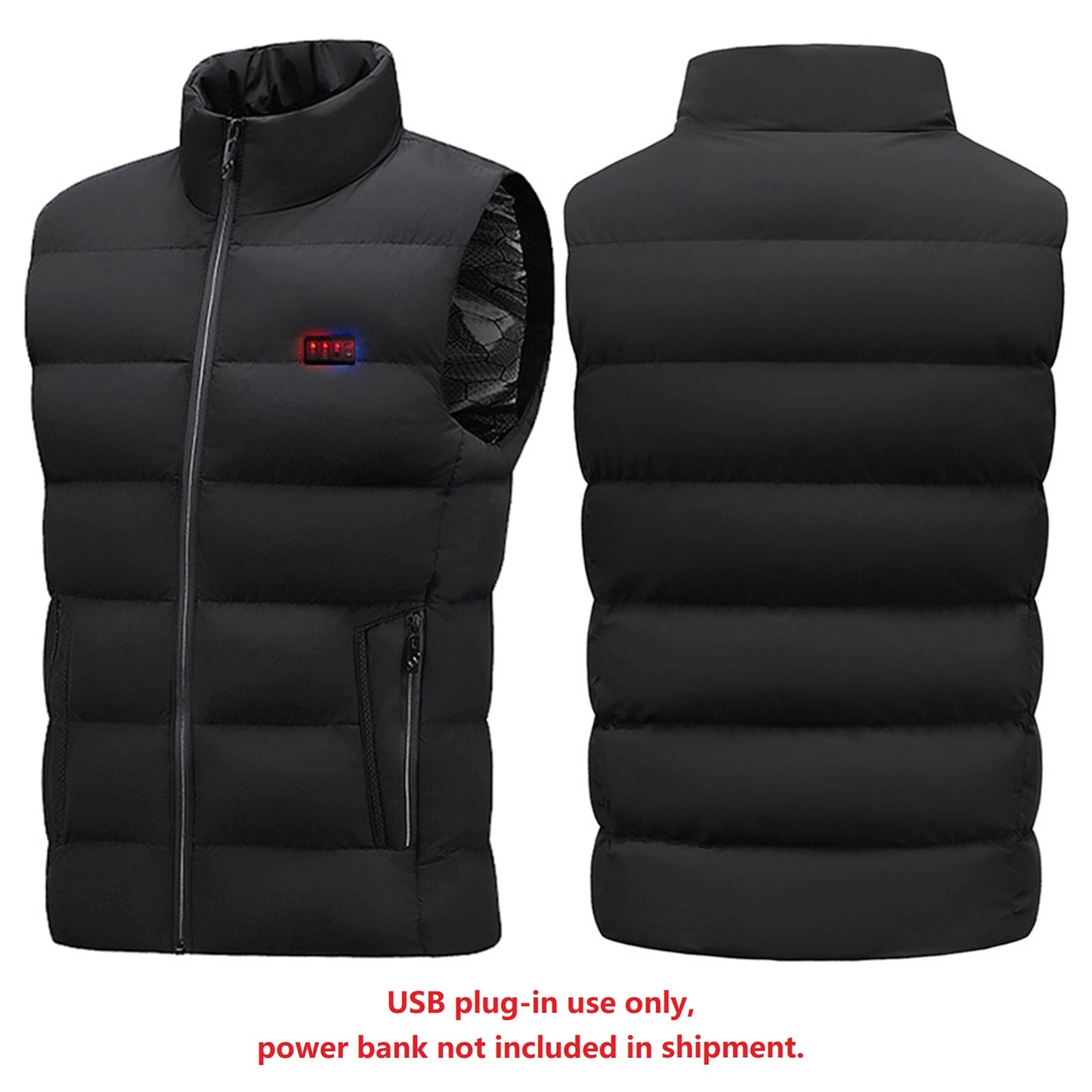 Self-heating Thermal Heated Vest Men USB Electric Heating Lightweight