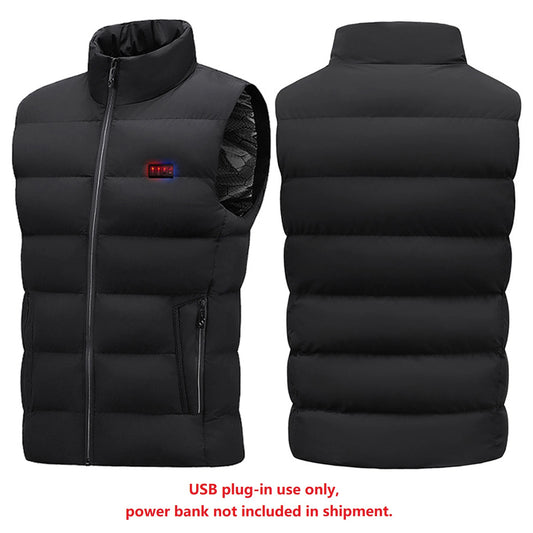Self-heating Thermal Heated Vest Men USB Electric Heating Lightweight