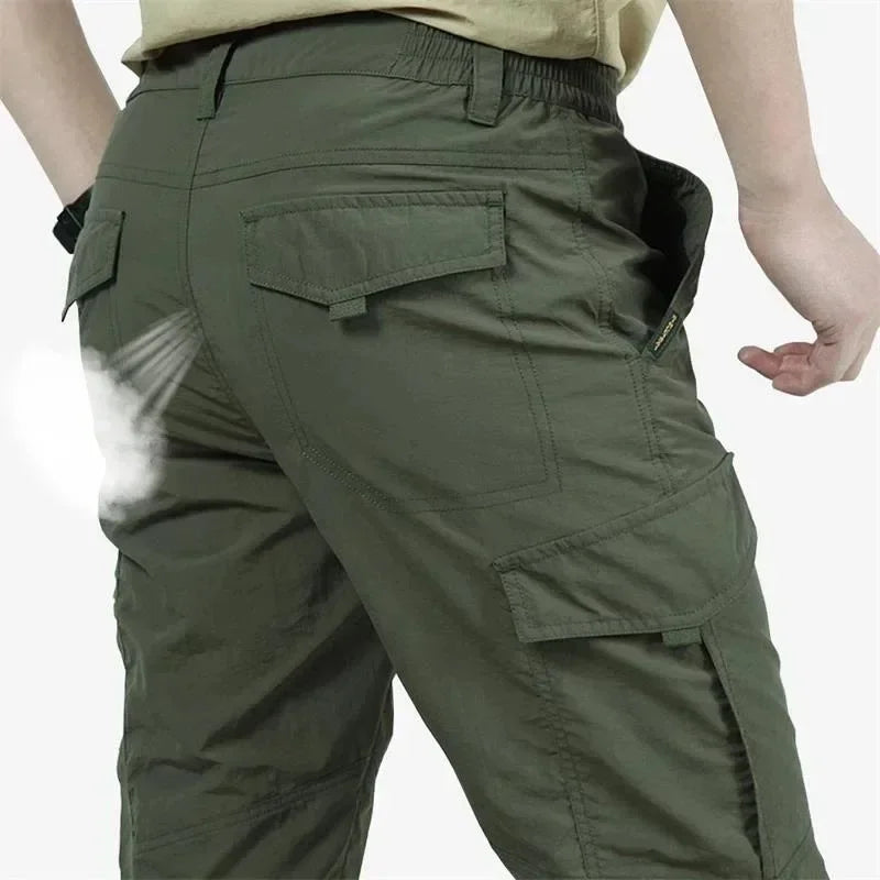 Men's Lightweight Tactical Cargo Pants | Outdoor Waterproof Combat Trousers