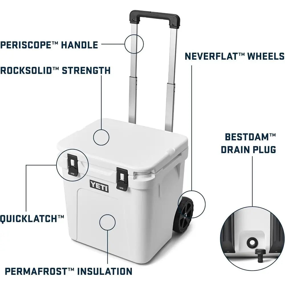 Roadie 48 Wheeled Cooler with Retractable Periscope Handle