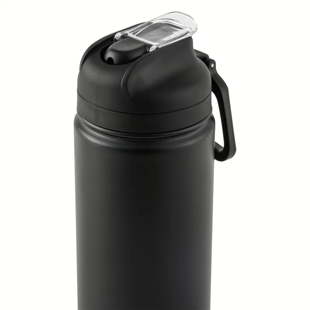 24 oz Insulated Stainless Steel Sports Water Bottle with Straw Lid