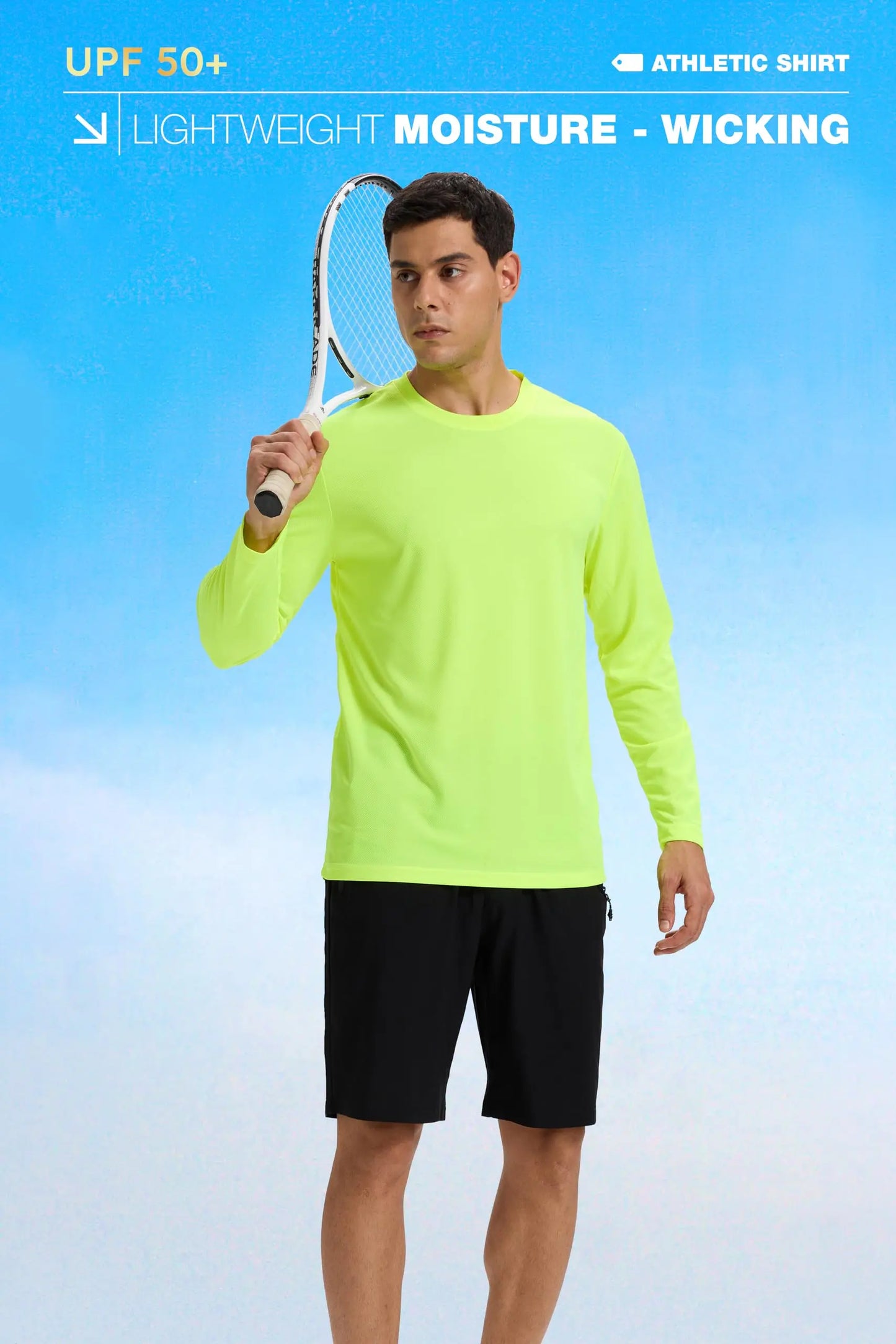 7 Pack Men's Long Sleeve Shirts Sun Protection Shirts Lightweight UPF 50+ Rash Guard for Running Workout Fishing