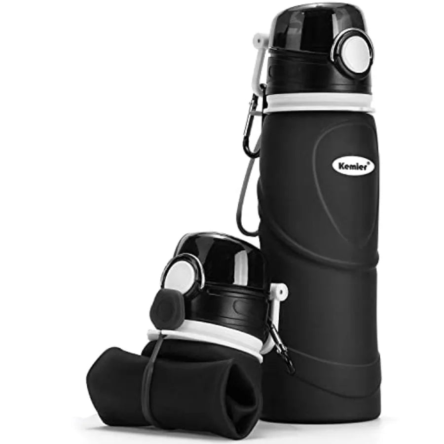 Collapsible Silicone Travel Water Bottle (750ml)