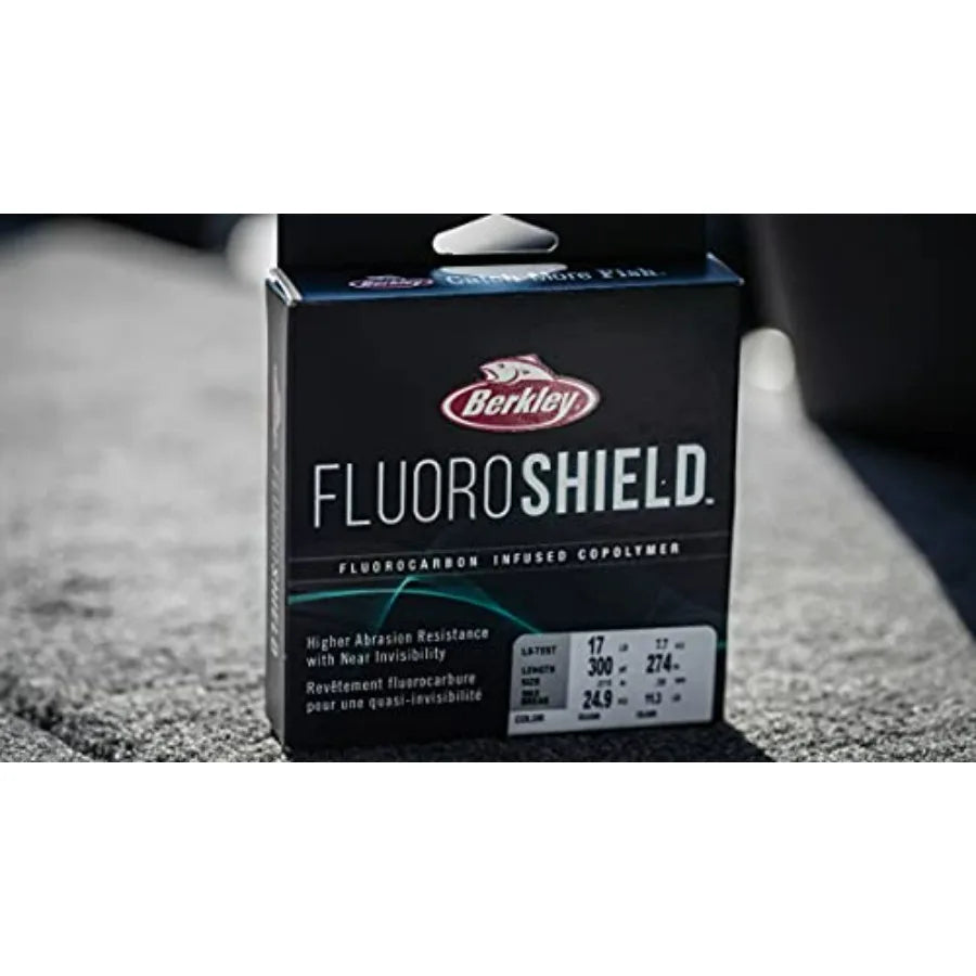 Berkley FluoroShield Fluorocarbon Fishing Line Clear for Angling