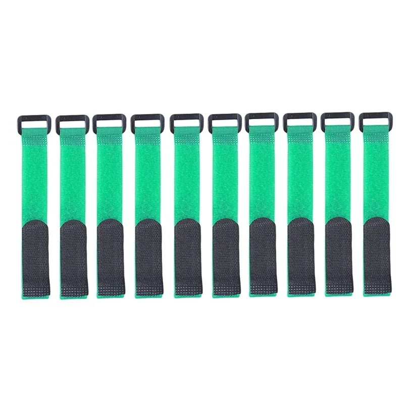 10pcs Fishing Rod Tie Holder Strap Suspender Fastener Hook Loop Ties
