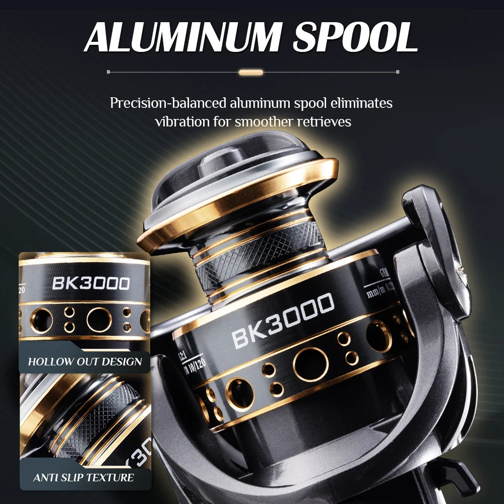 Rooblinos BK Real 4+1BB Ultralight Max Drag Fishing Reel