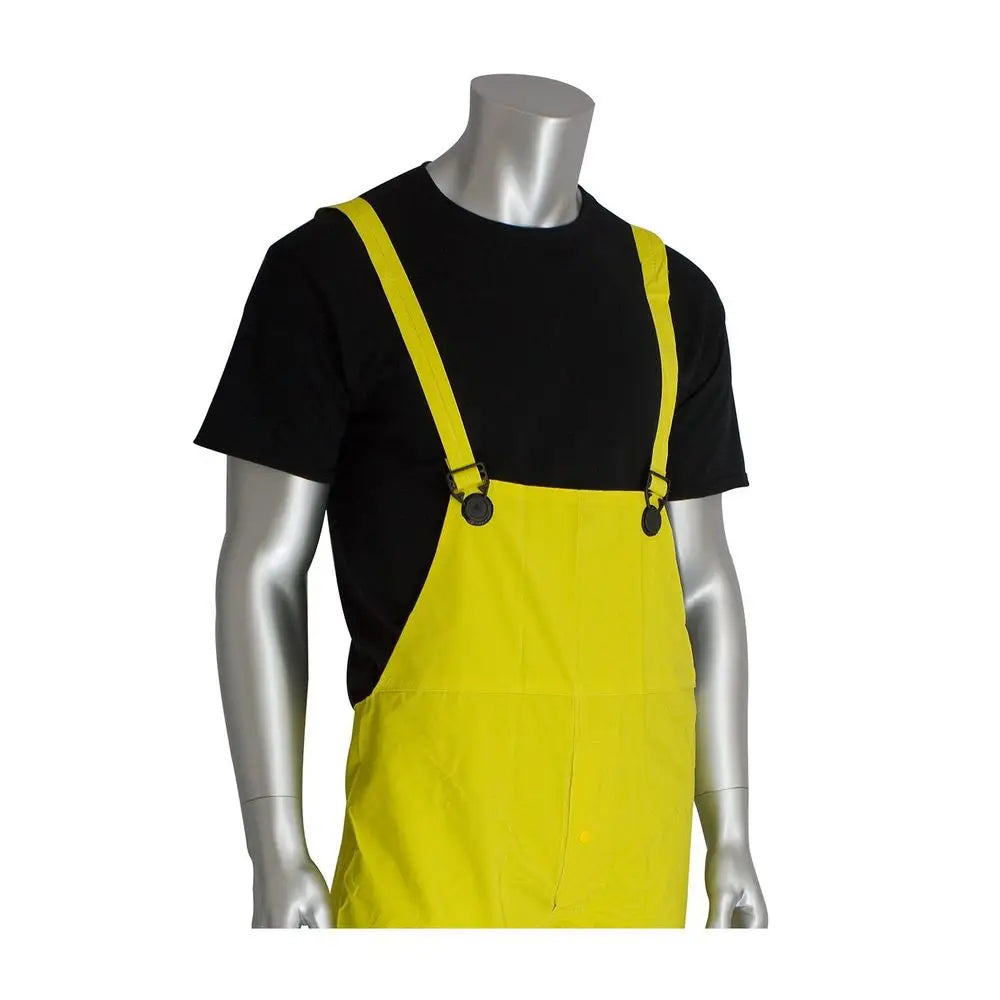Yellow Rain Suit 48 .35mm PVC Waterproof Raincoat Jacket, Detachable Hood amp Pants for Storms,Fishing,Work