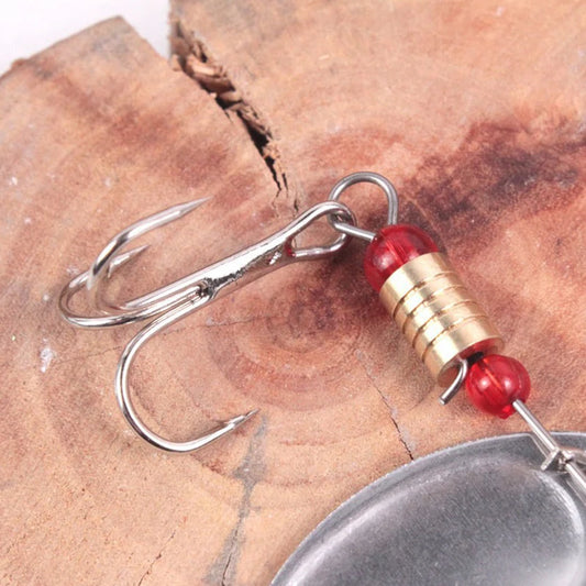 30pcs Metal Spoon Spinner Fishing Lure with Treble Hook