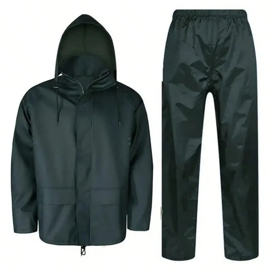 New Thickened Rain Suit For Men Women Waterproof Heavy Duty Rain Gear