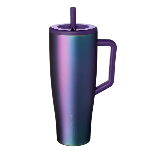 40 oz Leakproof Stainless Steel Travel Tumbler with Handle & Straw