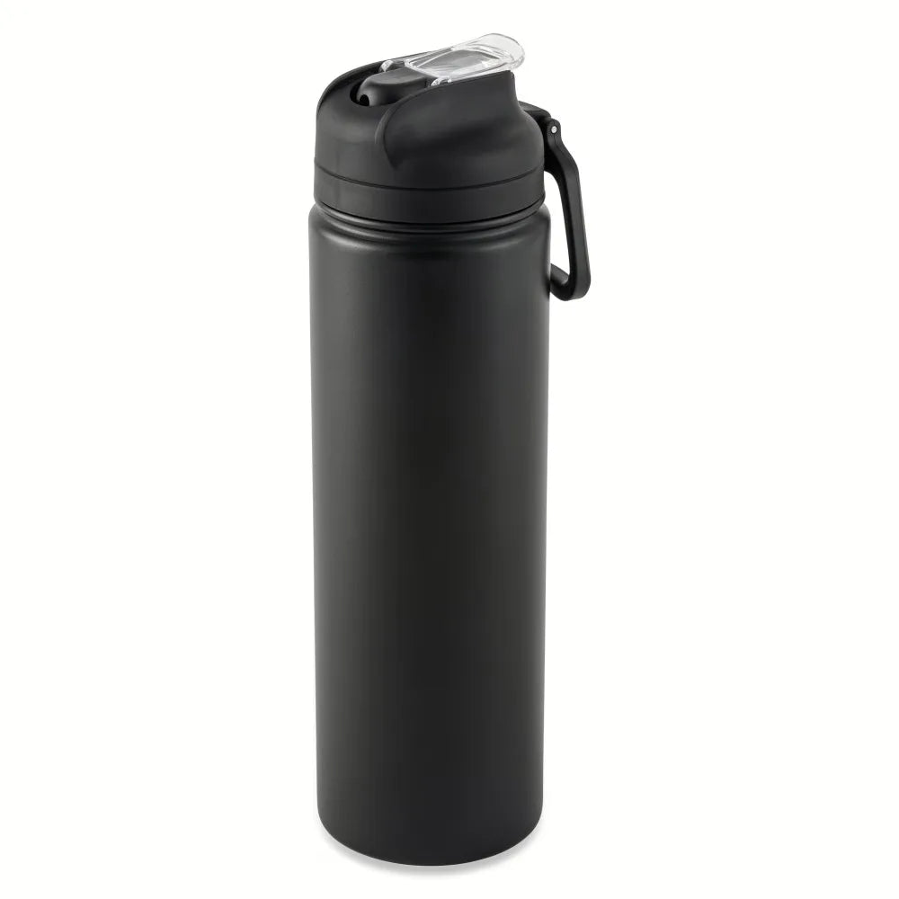 24 oz Insulated Stainless Steel Sports Water Bottle with Straw Lid