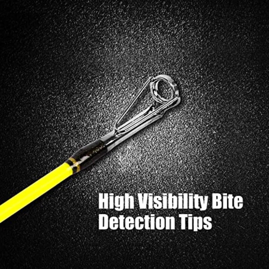 Catfish Fishing Rod 1 Piece 2 Piece Portable Travel Heavy Duty Catfish Fishing Pole for Outdoor Angling 6'6 7'6 8' 10'