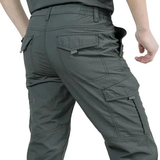 Men's Lightweight Tactical Cargo Pants | Outdoor Waterproof Combat Trousers