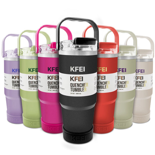 1PCS 30oz Solid Color Double Wall Stainless Tumbler, with Lid And Straw, Insulated