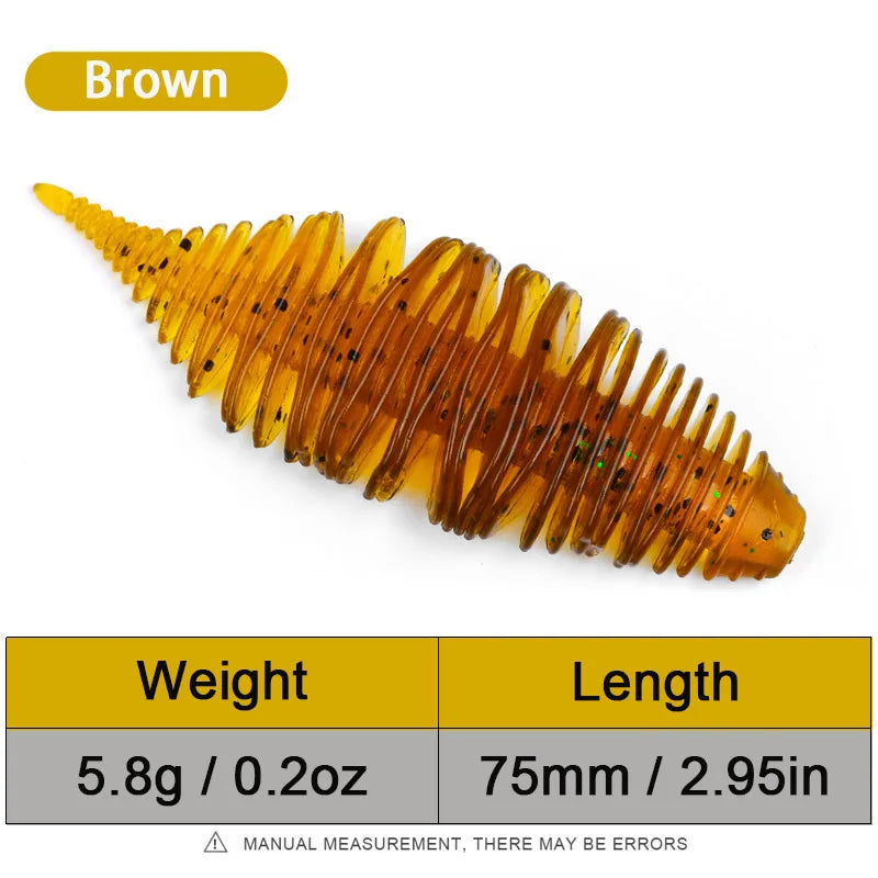 10Pcs Soft Swimbait 2.95" Fishing Lures Bass Trout Baits