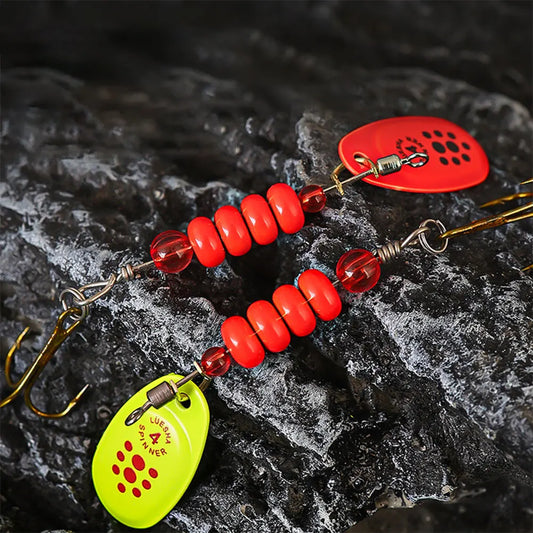 5pcs Metal Spoon Spinner Fishing Lure with Tackle Box Fishing Wobblers Artificial Bait for Bass Pike