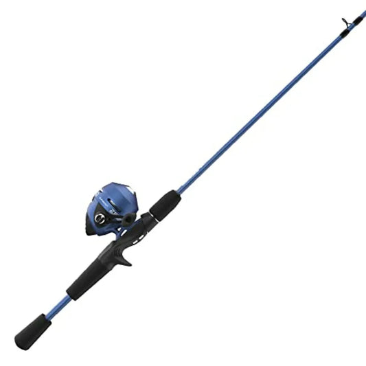 Slingshot Spincast Reel and Fishing Rod Combo, 2-Piece Fishing Pole, Right-Hand Retrieve, Pre-Spooled with 10-Pound Line
