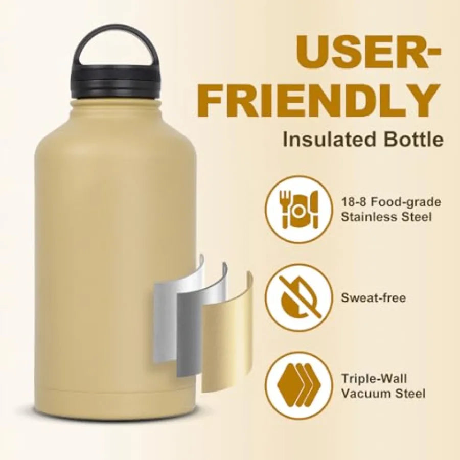 Half-Gallon Stainless Steel Insulated Water Jug