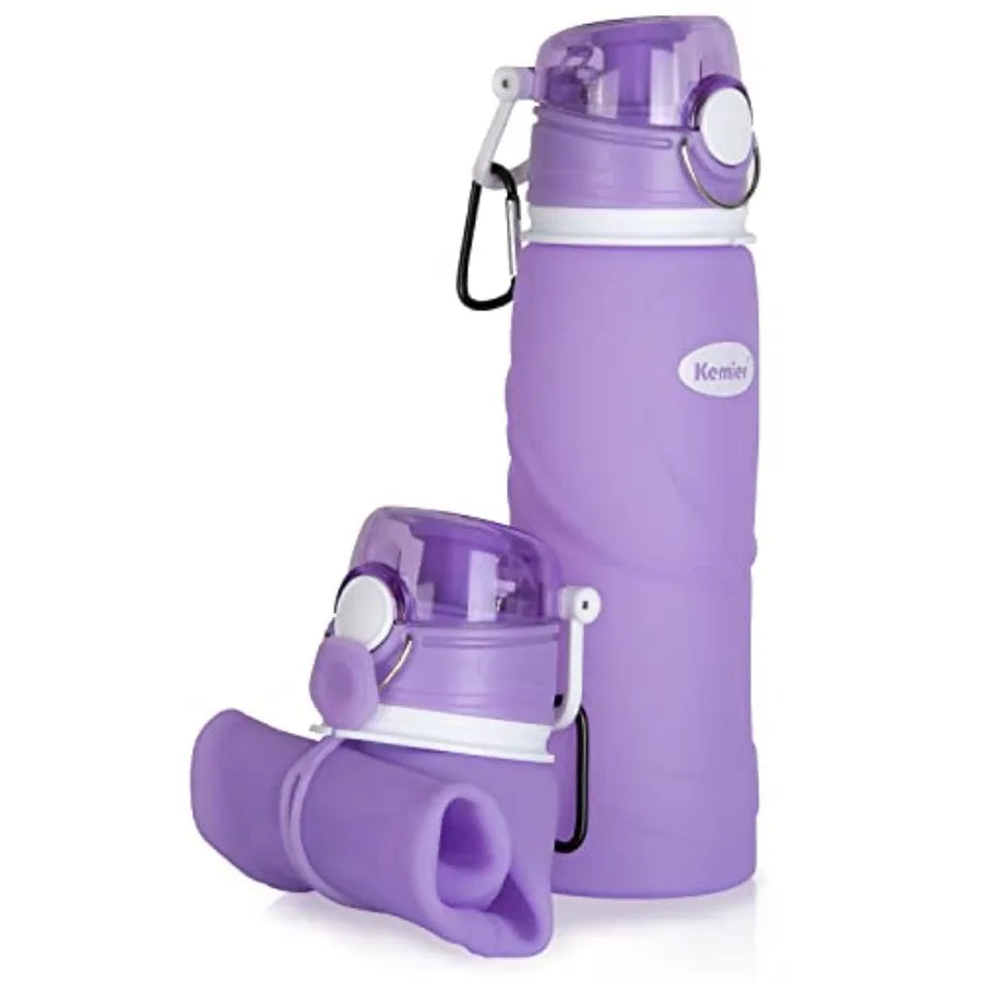 Collapsible Silicone Travel Water Bottle (750ml)