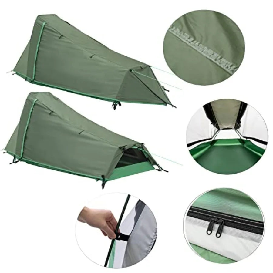 Ultralight Bivy Tent for 1 Person 3 Season Waterproof