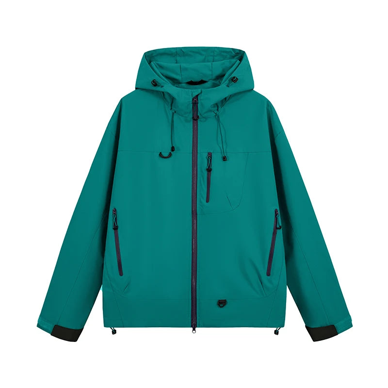 Unisex Hiking Jacket Waterproof Autumn Windbreaker Fishing Hoodie
