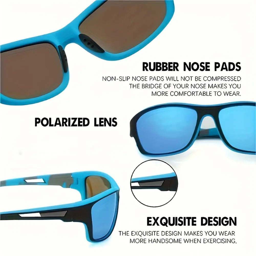 2pcs Polarized Wrap Around Sunglasses for Men and Women  Protection Glasses Perfect for Outdoor Sports Travel Driving