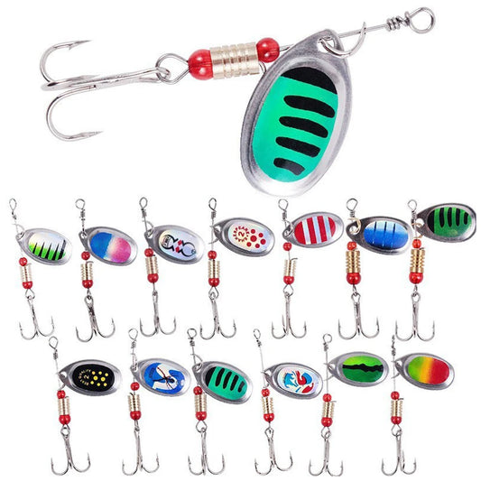 30pcs Metal Spoon Spinner Fishing Lure Spoonbait Crankbaits