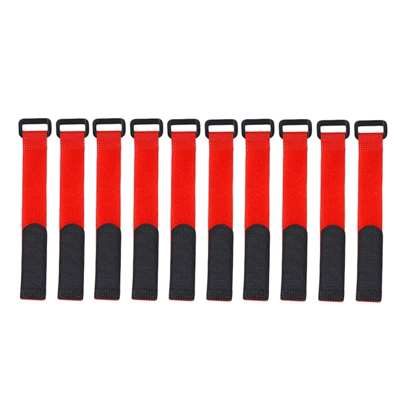 10pcs Fishing Rod Tie Holder Strap Suspender Fastener Hook Loop Ties