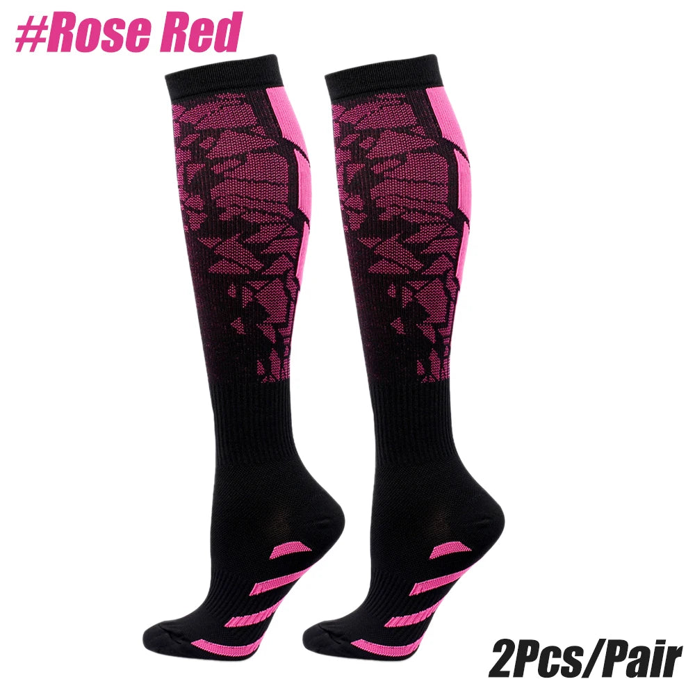 1 Pair Sports Compression Socks for Women and Men - Calf Support Socks