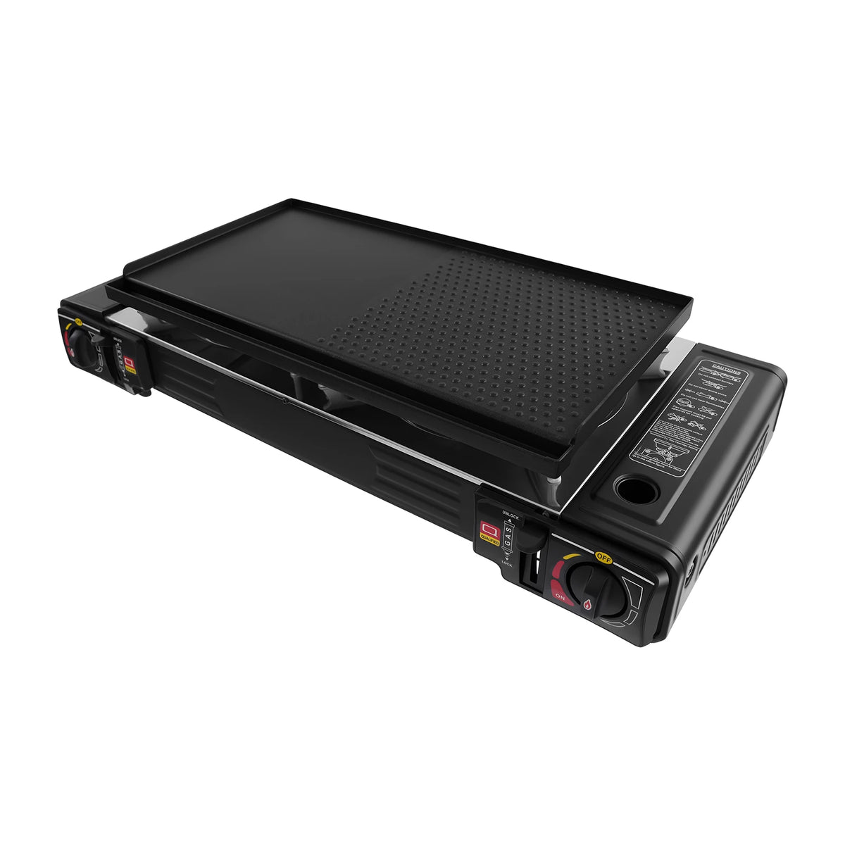 Portable Propane Gas Camping Stove | Dual-Burner BBQ Griddle & Outdoor Cooktop