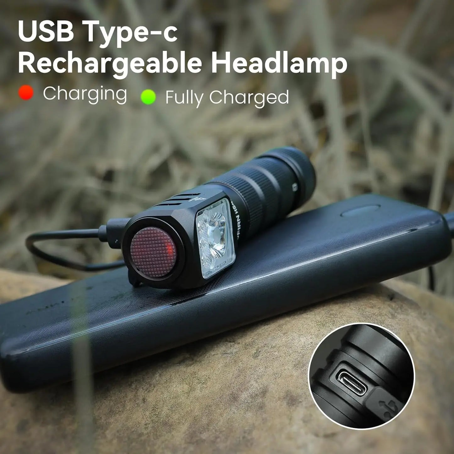 SOFIRN HS42 Headlamp 2100lm 18650 EDC USB C Rechargeable Flashlight SST40 LED Torch with Magnetic for Camping