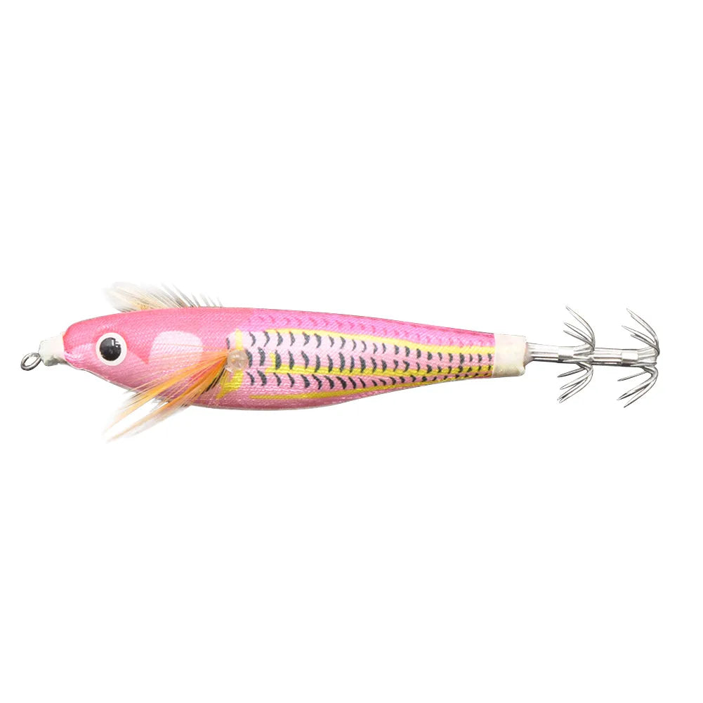 10cm/10g Wooden Shrimp Lures Luminous Artificial Baits Fishing Tackle Accessories