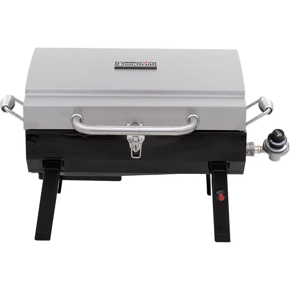 1-Burner Portable Gas Grill, Stainless Steel