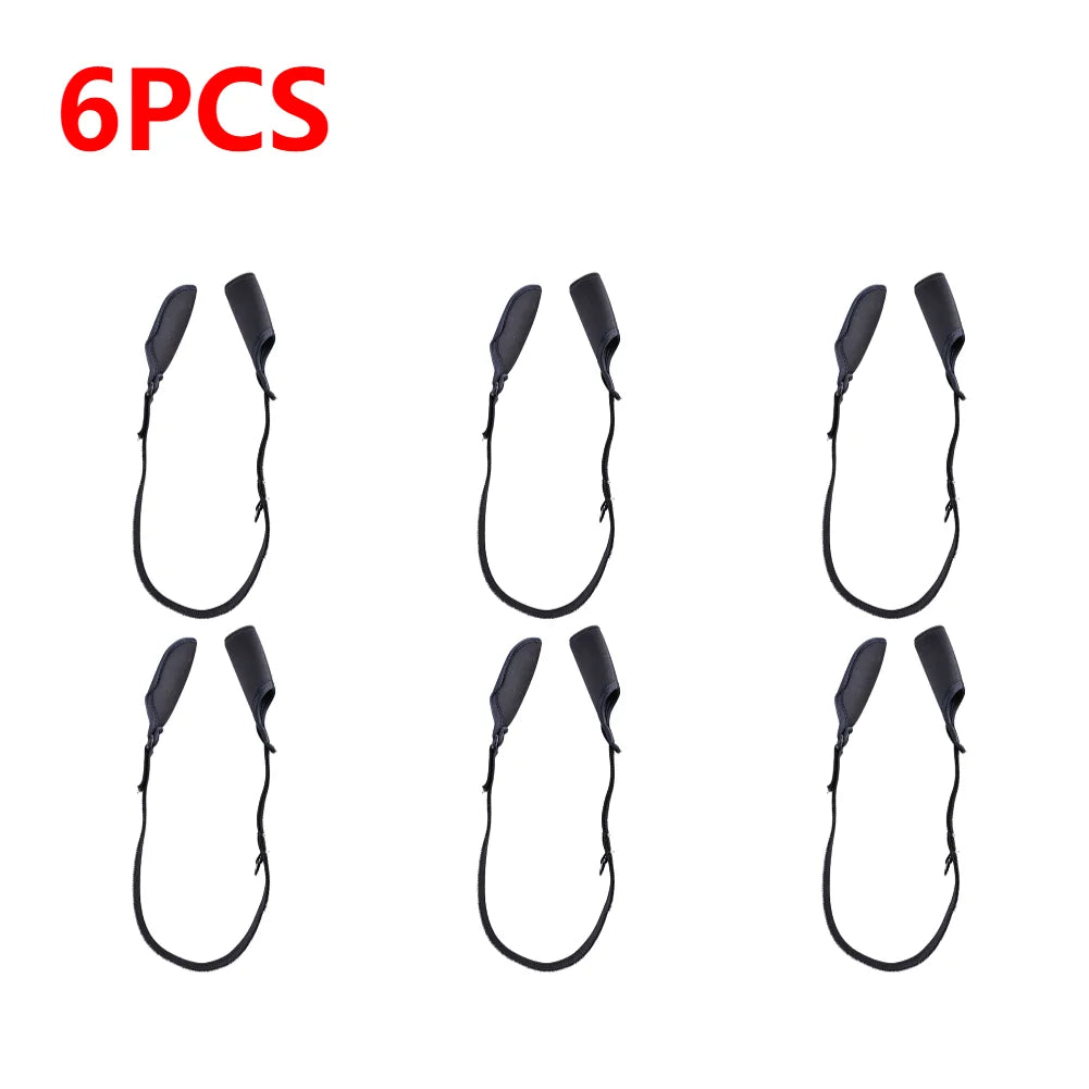 1-10PCS Fishing Rod Protection Sleeves Luya Bundle Rod Belt Adjustable Cover Strap Rod Organizer Fish Tool