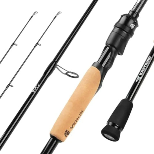 Verus Technique Twin-Tip Bass Fishing Rod IM7 Graphite Blanks with Nano Resin Extra Tip PTS Titanium Guide Frames