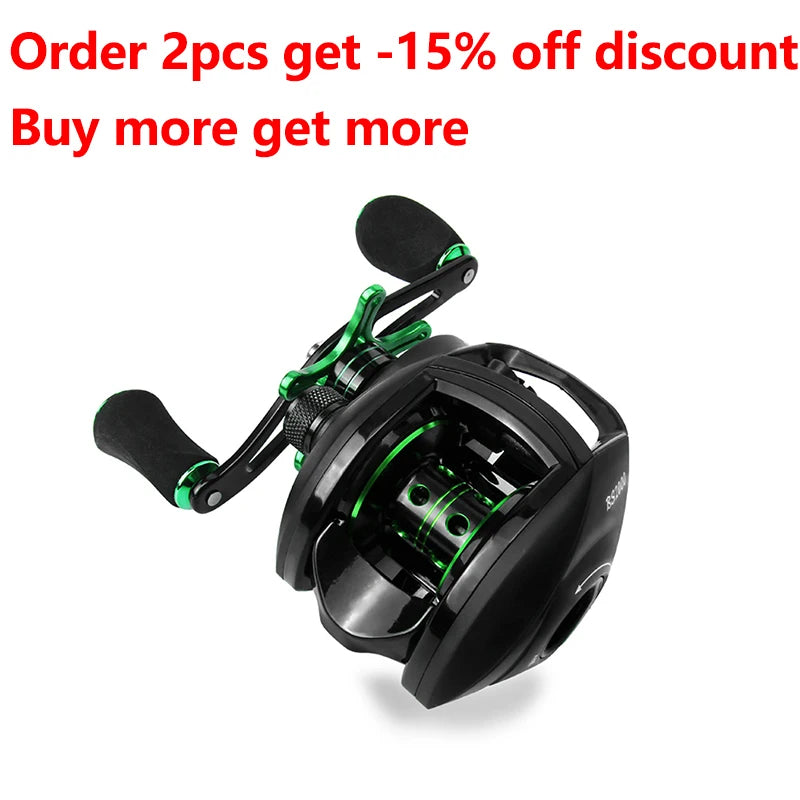 LINNHUE Best Baitcasting Reel BS2000 8.1:1 High Speed Spare Spool Reel