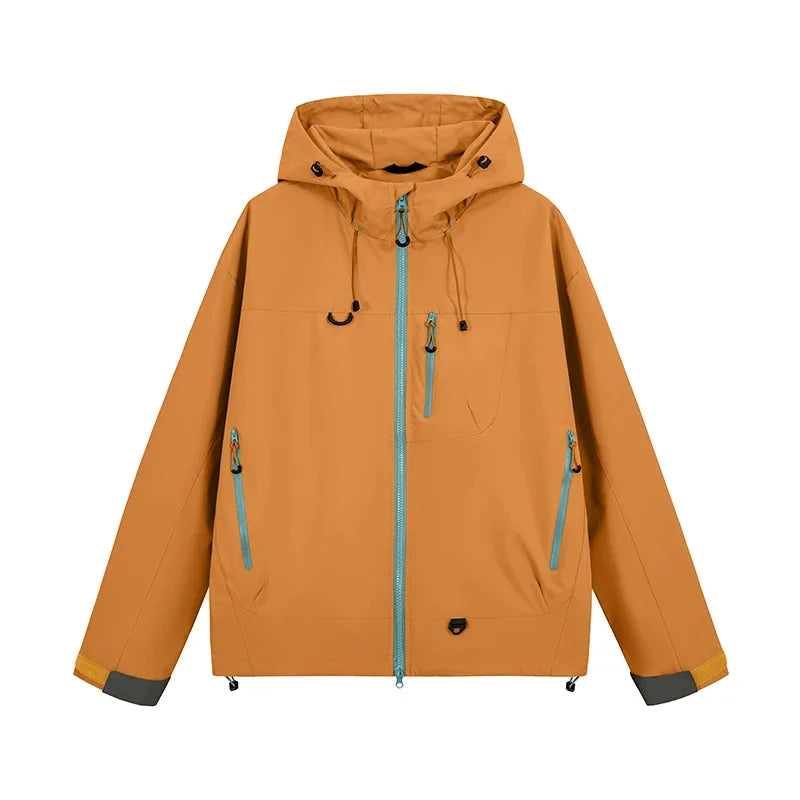 Unisex Hiking Jacket Waterproof Autumn Windbreaker Fishing Hoodie