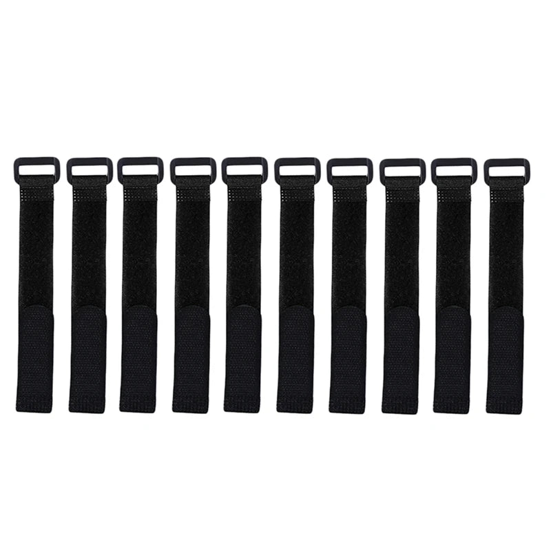 10pcs Fishing Rod Tie Holder Strap Suspender Fastener Hook Loop Ties